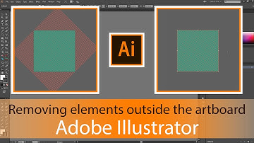 How to quickly remove/crop elements outside the artboard in Adobe Illustrator | Tutorial