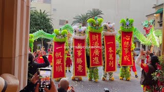 2024 Lion Dance Parade and Performance - Yau Kung Moon USA 美國柔功門 \/\/ Chinese New Year of the Dragon