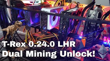 ETH + RVN Dual Mining LHR Unlock | T-Rex 0.24.0 | RTX 3080 & 3060 Tested in vain!