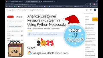 Analyze Customer Reviews with Gemini Using Python Notebooks #qwiklabs #GSP1249 [With Explanation🗣️]