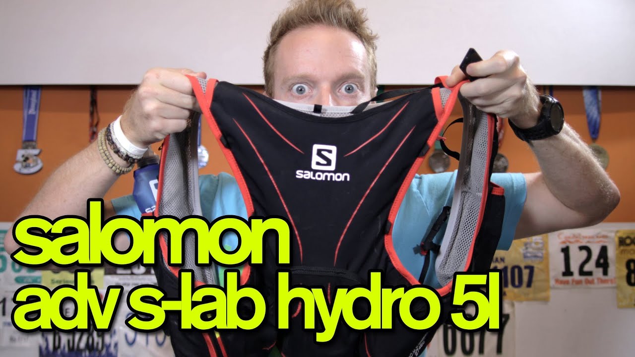 stout Smitsom skjold SALOMON ADVANCED SKIN S-LAB HYDRO 5 SET (5L Hydration Pack) -  GingerRunner.com Review - YouTube