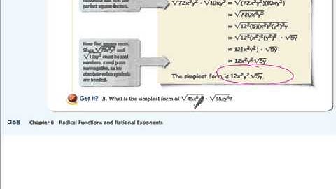 6-2 Notes on Multiplying and Dividing Radical Expressions