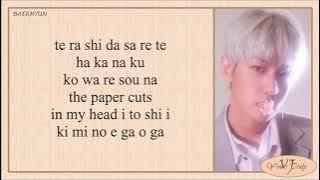 EXO CBX (엑소) - Paper Cuts (Easy Lyrics)