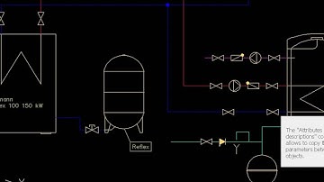 CADprofi HVAC & Piping: elements numbering and edition of their technical parameters