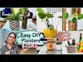 4 Boho Style Planters | Easy DIY Planters from Waste Materials | Garden Decor Ideas