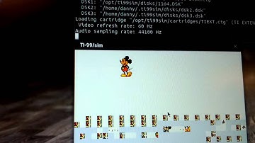 TI-99/4A with SMS VDP in emulator