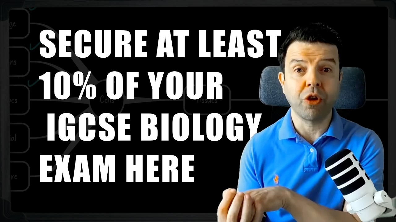 Mr Hosni revising the whole IGCSE Biology syllabus with a single mind map