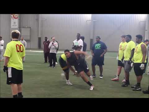 Southfield A T 2021 DE OLB Abdul Jabbaar Highlights From Rising Stars 250 Underclassmen Showcase