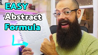 How to write an abstract | My EASY formula with REAL examples screenshot 4