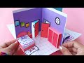 How to make beautiful paper house  diy miniature paper house