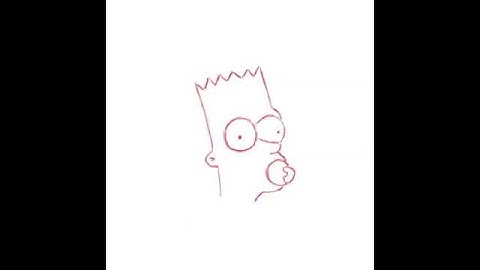 bart simpson and pacifier with sound effects animation in the rough animator app