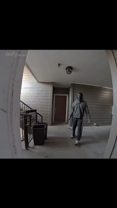 ⚠️ Doorbell Camera Caught Something Terrifying After a Break-In Attempt 😱 #scaryvideo #shorts