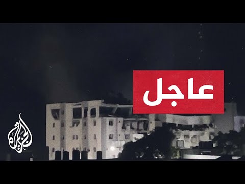مراسل الجزيرة غارات جوية إسرائيلية على غزة