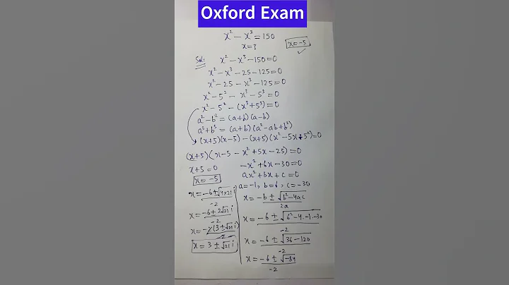 A very tricky Oxford University Exam question| Many failed. #shorts #maths #algebra