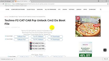 Techno  F2 CA7 CA8 Frp Unloc Da File