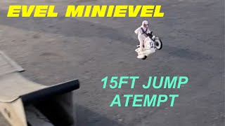 Evel Knievel Stunt Cycle 15 ft Jump Attempt