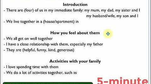 APTIS: Speaking Part 1 - Family