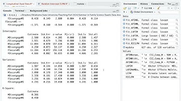 Dyadic Data Analysis: Longitudinal Actor Partner Interdependence Model using lavaan (HDFs 6583)