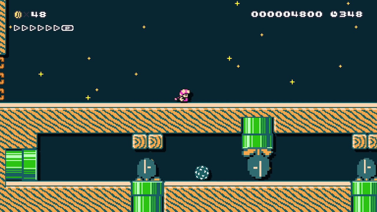 Spiky Night by looygi - Super Mario Maker 2 - No Commentary 1ca - YouTube