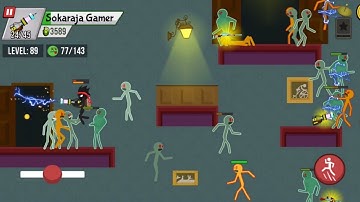 Zombies Horror!! Stickman vs Zombies New Update Game Chapter 4 level 86-90