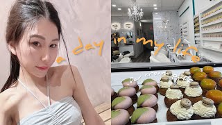 a day in my life / Thai food/ cream puff/ unpack my shopping bag 🛍️nail appointment