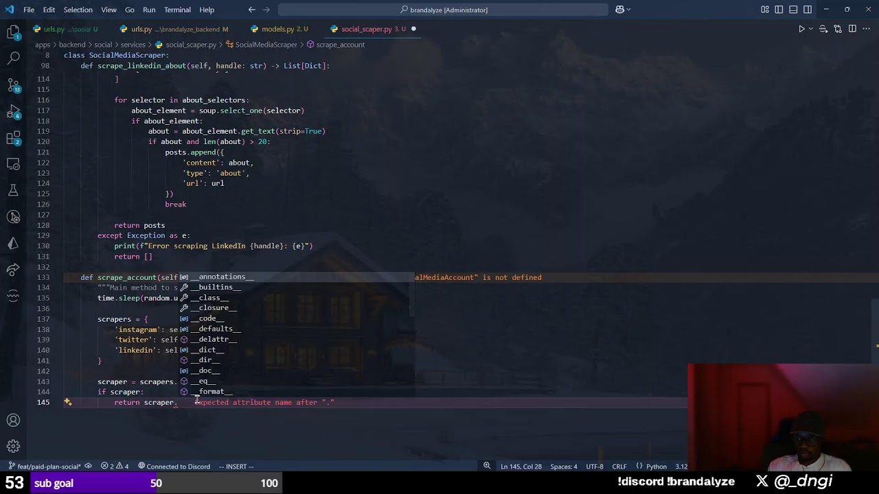 solo building my saas in public (day 8) | !discord !brandalyze