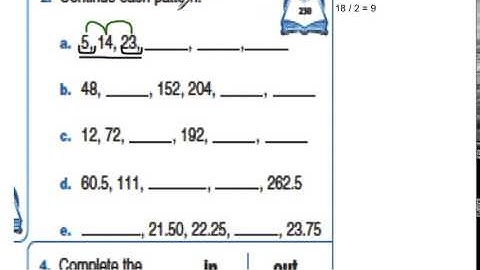 Number-Line Patterns