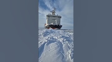 Russia Repairs Ships Using Frozen Rivers — No Dry Dock Needed! ❄️🚢 #shorts
