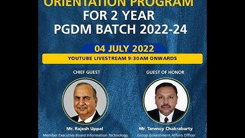 Orientation Session || PGDM 2022-24 || IMT Ghaziabad - Part 2