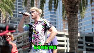 WOW Logan Paul Puts Hands On KSI During Faceoff EsNews Boxing