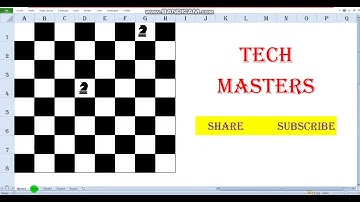 How to make chess Board in Excel  || By Tarun Maurya