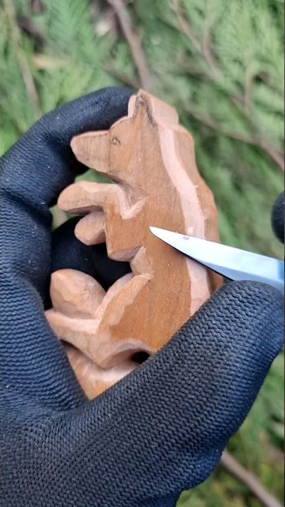 Carving a Fox Pendant out of Wood | a Whittling Wood Project