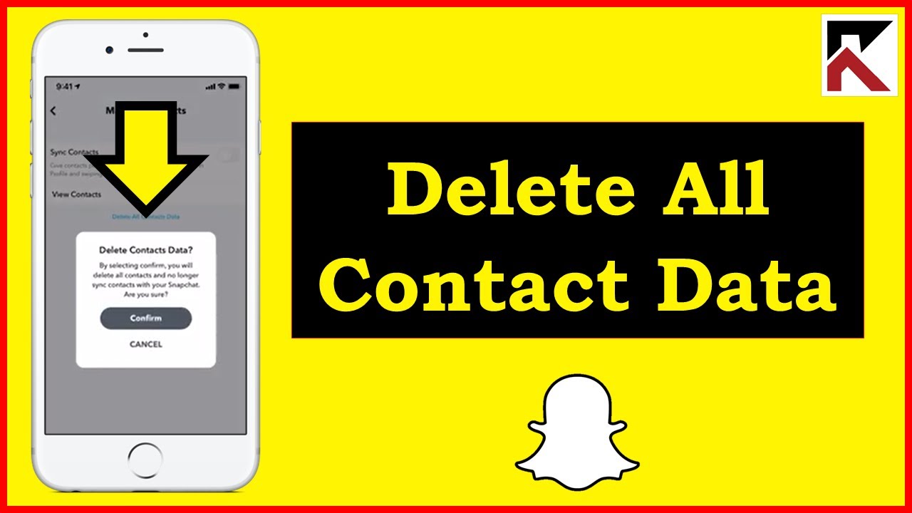 How To Delete All Contact Data On Snapchat - YouTube