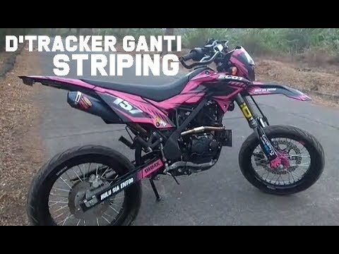 Kawasaki D Tracker Hijau Modifikasi Decal Striping Jadi Makin Jos Nih Youtube