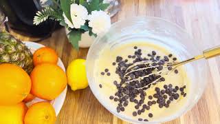 Chocolate chip Cake .How to bake cake