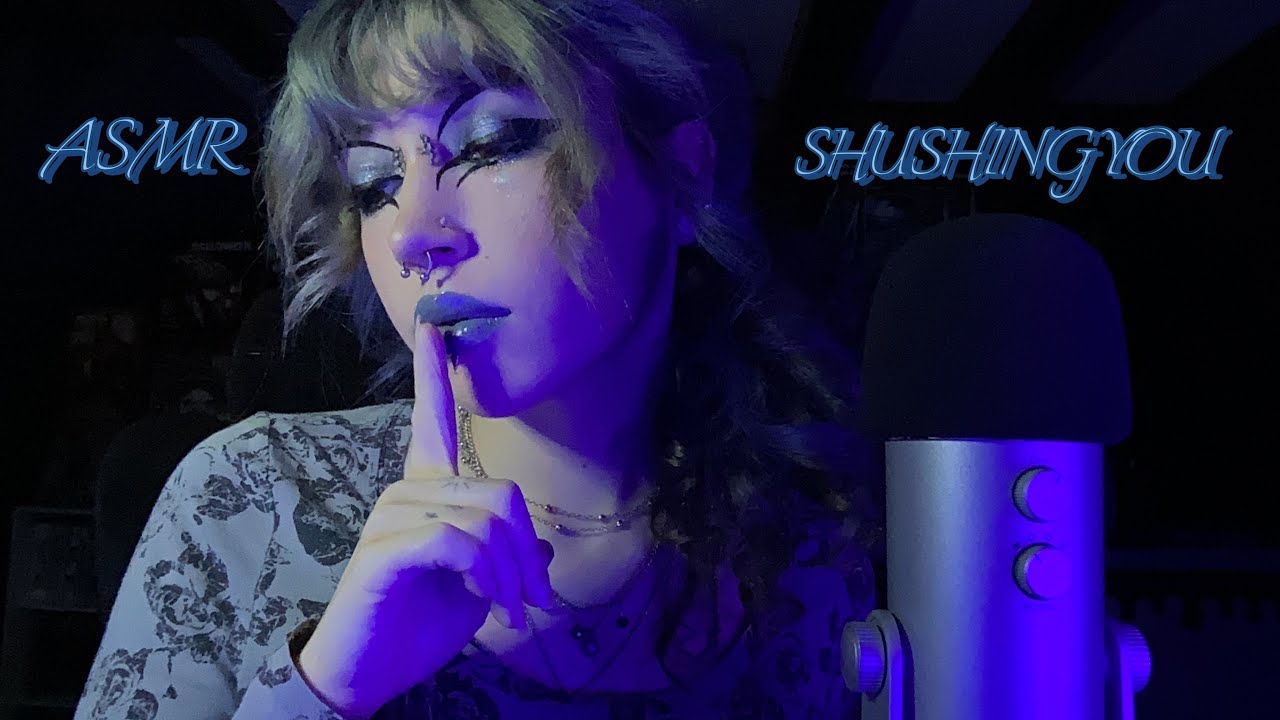 Shushing You While I Ramble ASMR | Hand Sounds, Finger Fluttering, Whispering