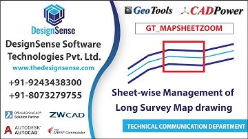 GeoTools Tutorials: Sheet-wise Management of Long Survey Map drawing | Civil Long Survey Map Tool