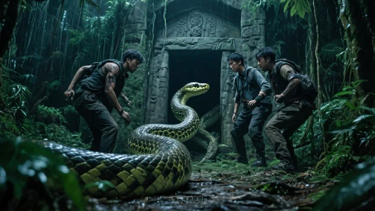 Отряд расхитителей гробниц проник в тропический лес и был съеден гигантским питоном