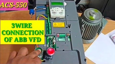 ABB ACS_550 Or 355 VFD 3WIRE CONTROL PROGRAMING
