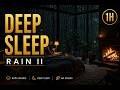 Deep Sleep Rain 🌧️ Cozy Fireplace Bedroom | Relaxing Rain Sounds for Sleeping (1 Hour)