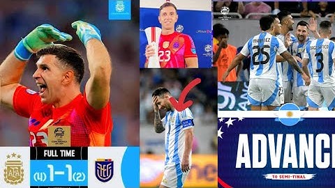 Argentina 1-1 Ecuador(4-2 on pen)🇦🇷E Martinez saves 2😱Messi Missed😅Argentina were Poor🤦🏾‍♂️