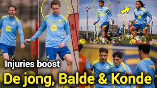 Good News De Jong, Balde & Konde Returns Training Ahead Of Atm Clash