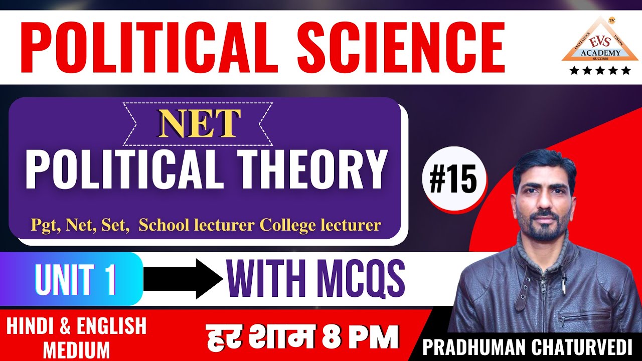 UGC NET Political Science Political Theory with MCQS UNIT1 UGC