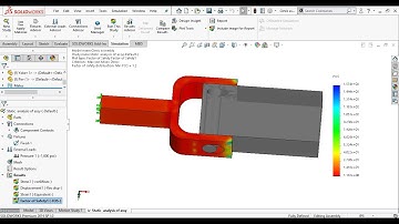 Solidworks simulation 119 |  Structural analysis of clevis assembly