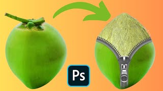 How to create zip and coconut manipulation in Photoshop | Adobe photoshop 2024