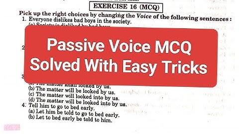 Exercise 16 MCQ From Excellent book Class 12 solved by Ramesh sir