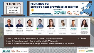 Workshop: Floating PV 🌊 – Europe’s Next Growth Solar Market ☀