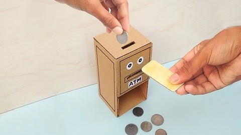 How to make cardboard atm | mini atm machine cardboard
