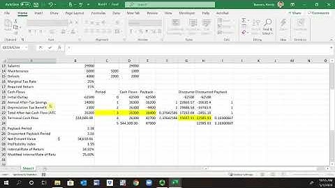 NPV Profile, Data Table, & Sensitivity Analysis of Required Return