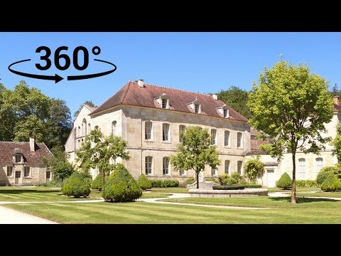 [360° VR Video] Abbaye de Fontenay in Burgundy, France 360° | European Waterways